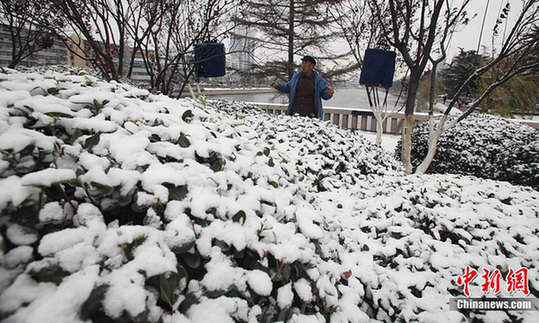 中國大部分地區普遍降溫 迎來降雪天氣