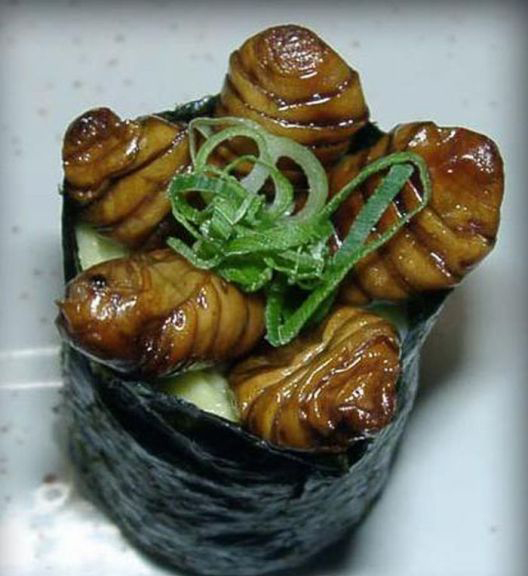 重口味:昆蟲(chóng)壽司你敢吃嗎?