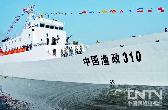 我國最先進漁政船抵達黃巖島海域巡航執法