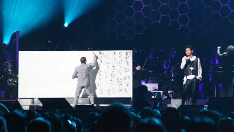 李斌權(quán)“音樂(lè)書法”個(gè)人作品展在北京開(kāi)幕