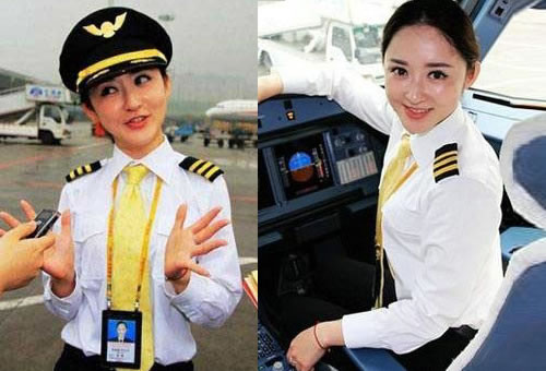 爆紅網絡的各行時尚美女 女飛行員張楠被贊最美