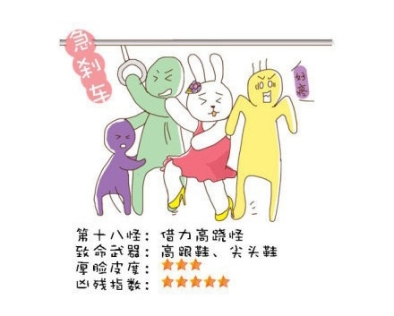 “地鐵十八怪”風靡網絡 各地網友表示就地躺槍