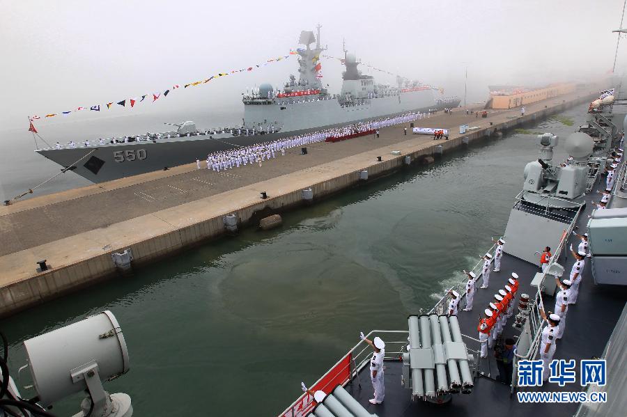 中國派出7艘艦艇赴俄參加中俄“海上聯合—2013”軍事演習