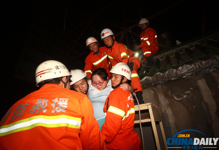 蘭州北濱河中路恒祥小區(qū)發(fā)生山體崩塌事故