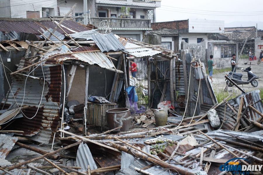 廣東陸豐：臺風“天兔”來襲 受災嚴重