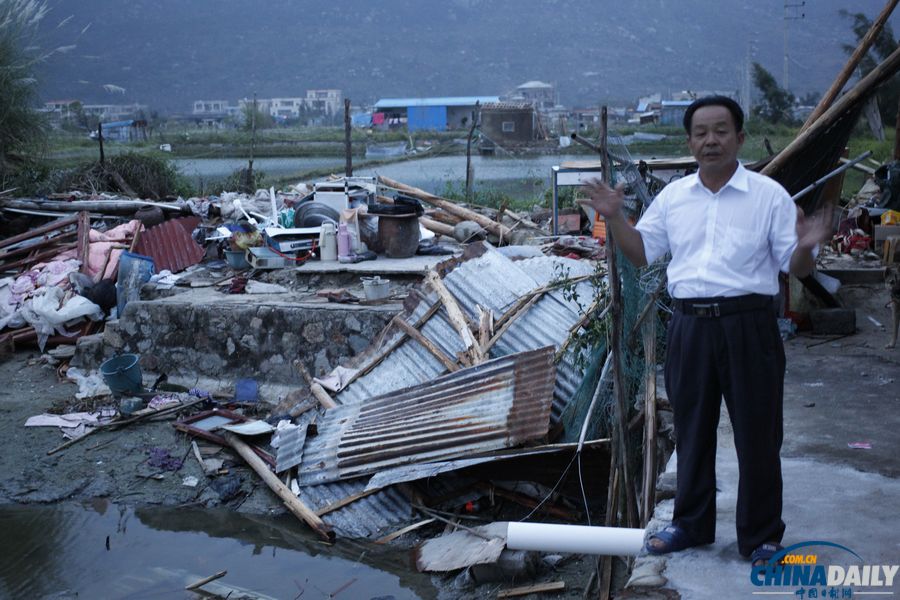 廣東陸豐：臺風(fēng)“天兔”來襲 受災(zāi)嚴(yán)重