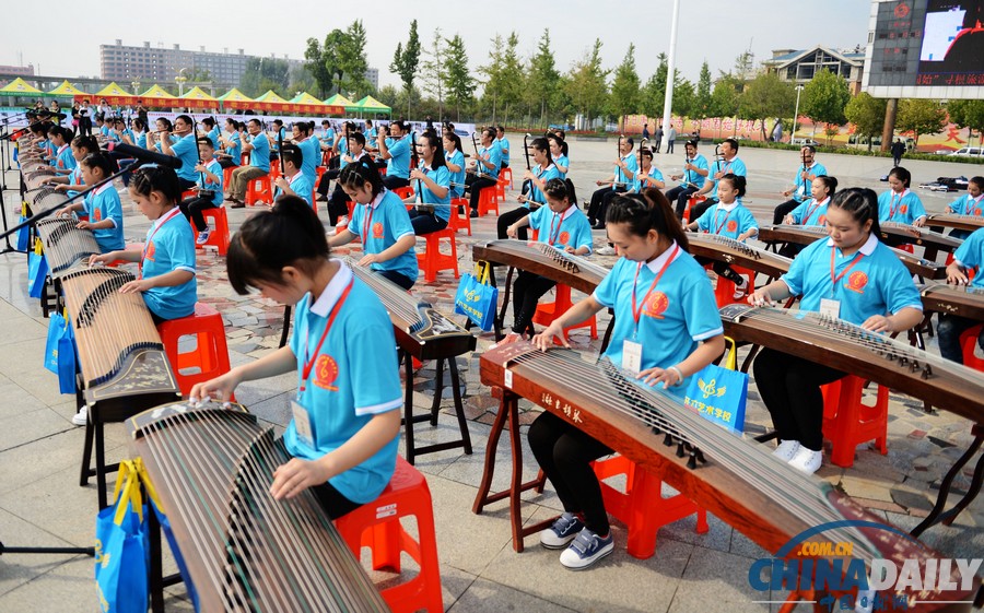 河南固始根親文化節開幕 兩岸三地書畫家潑墨揮毫