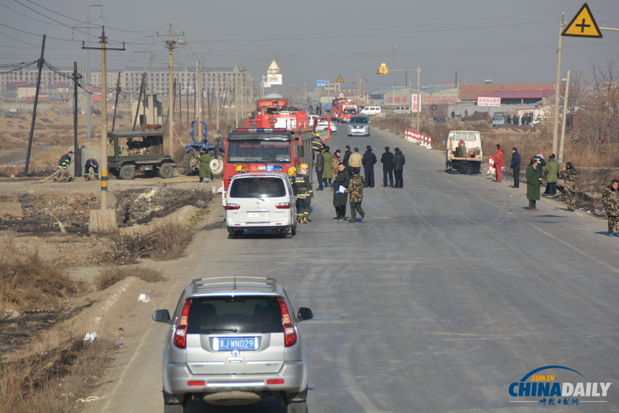組圖：河北黃驊液化氣站爆炸事故：唯一遺留明火被熄滅