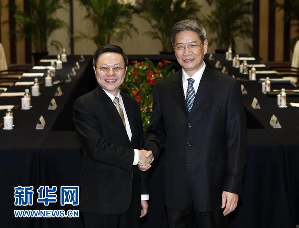 “張王會”成功舉行 兩岸關系再獲重大突破