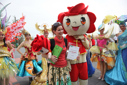 北京園博會迎來第100萬名游客