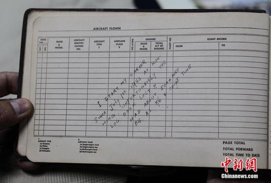 重慶飛虎隊展覽館增已故飛虎隊員龍啟明飛行日志等