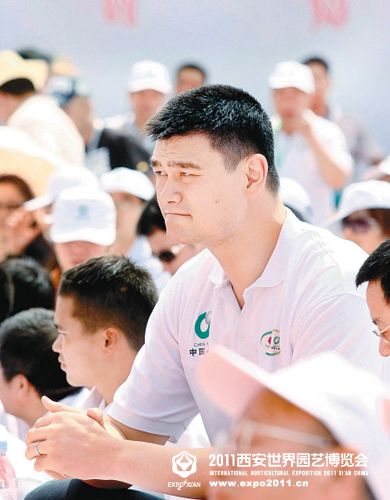 綠色公益大使姚明古城宣傳綠色理念