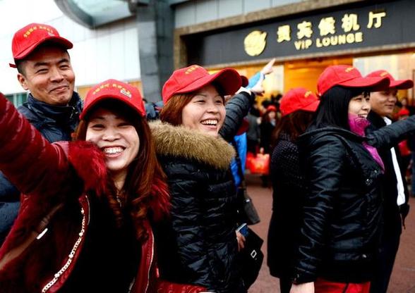 福州外來工包機返鄉