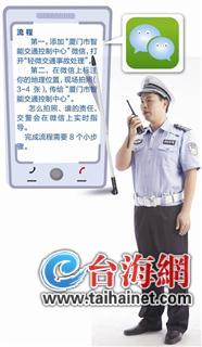 廈門交通小事故可發微信處理 拍照發警察就能搞定