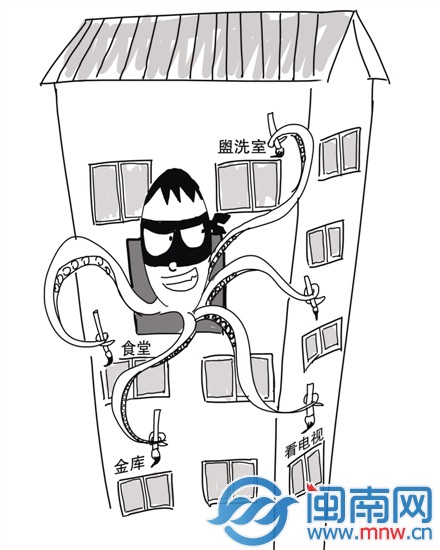 藏身小區毛坯房偷遍整棟樓 還在主人家煮飯、洗澡