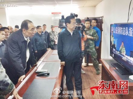 尤權(quán)蘇樹林今早在古雷事故現(xiàn)場再次進行部署