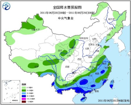 強(qiáng)降水向南方“回歸”未來三天華南西南陰雨持續(xù)