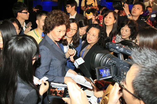 美國前勞工部長趙小蘭參加博鰲青年領袖圓桌會議