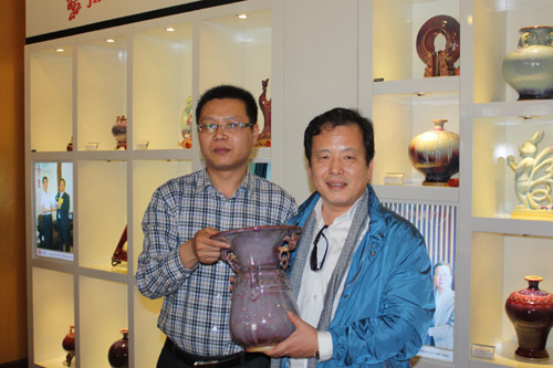 中國作協書記李敬澤考察禹州金堂鈞窯