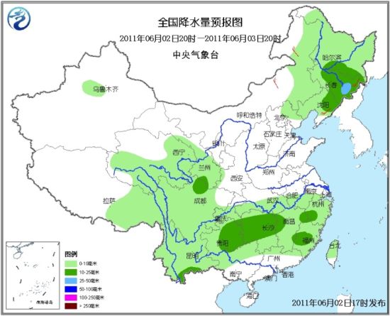 未來三天長江中下游干旱地區將有降雨 局地有暴雨
