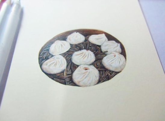 武漢理工大女生手繪美食走紅網絡 被稱文藝范吃貨