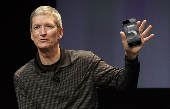 傳蘋果10月4日發(fā)布iPhone 5 新任CEO庫克主持