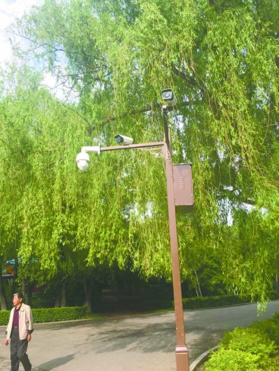 長春南湖公園百余監控上崗 不文明行為將被拍