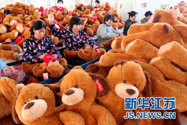 江蘇贛榆玩具企業迎來新年商機