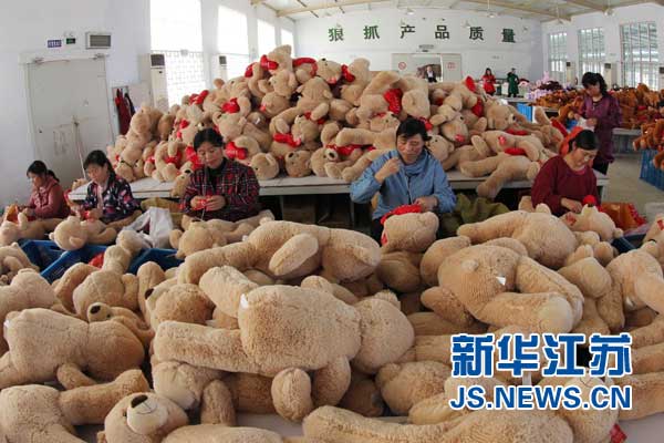 江蘇贛榆玩具企業迎來新年商機