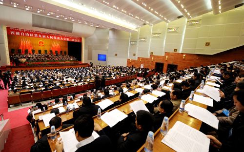 少數(shù)民族代表盛裝出席人大會議