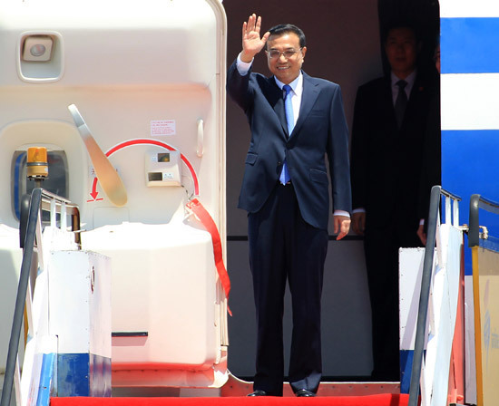 李克強(qiáng)抵達(dá)香港