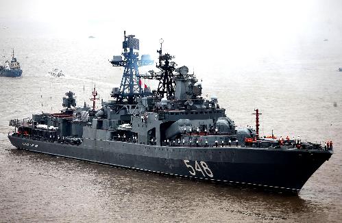 俄羅斯軍艦訪問(wèn)上海