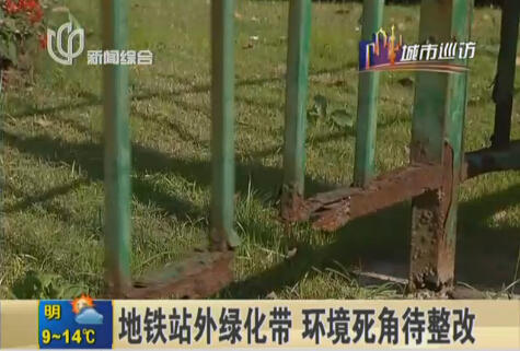 蓮花路地鐵站外綠地成垃圾堆和公廁 環境死角待整改