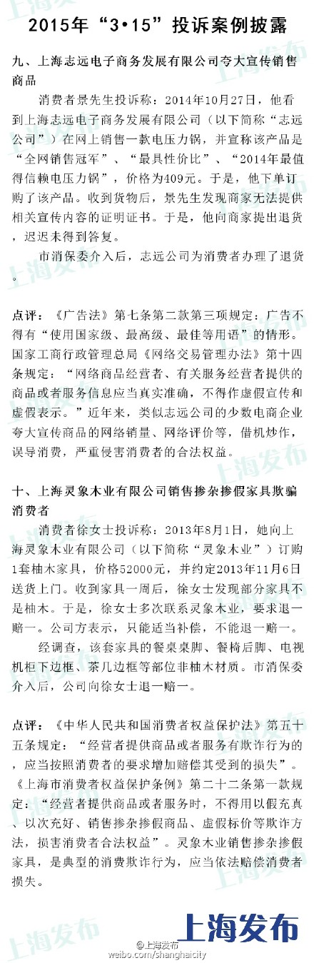 315十大投訴案例詳解 金仕堡全年被投訴885件