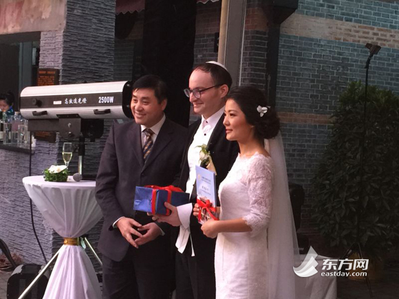 上海猶太難民紀念館首度開放舉行婚禮 見證中猶聯(lián)姻