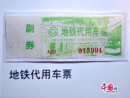 圖說北京地鐵票近半個世紀的演變