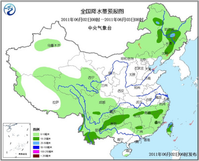 中國氣象干旱區將有明顯降水 云南西部局地大雨