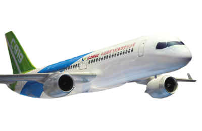 中國(guó)飛機(jī)高調(diào)亮相巴黎航展 C919引各方關(guān)注(圖)