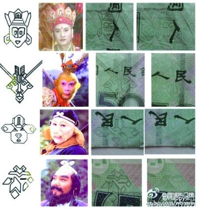 網(wǎng)傳人民幣暗藏新玄機:50元鈔票上印有唐僧師徒