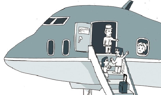 上海夫婦被美航班趕下飛機事件：反復讓空乘閉嘴