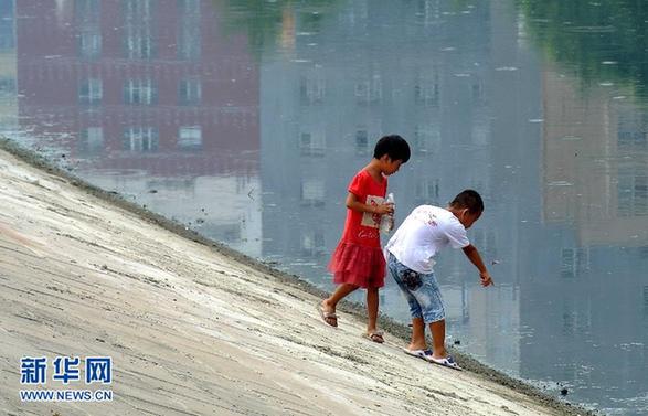 汛期以來雨多 河中嬉水，險！