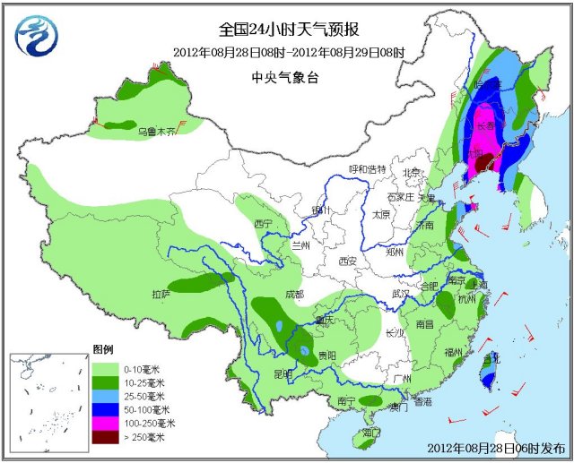 中央氣象臺(tái)發(fā)布暴雨藍(lán)色預(yù)警 遼寧局地有特大暴雨