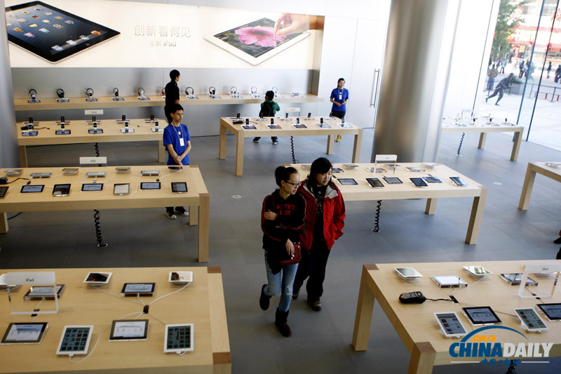 亞洲最大蘋果直營店落戶北京王府井