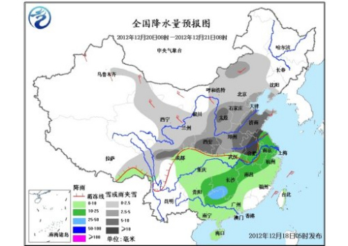 強冷空氣將影響中國大部地區 南方地區多陰雨(圖)