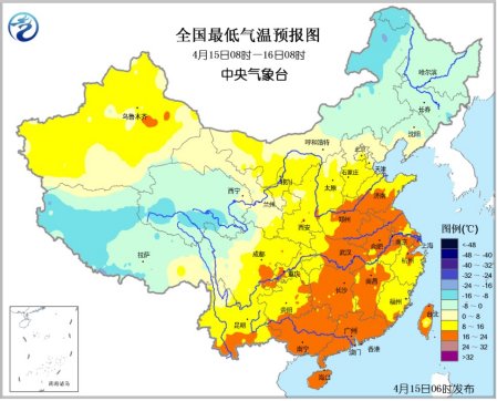 東北地區持續低溫天氣 江南中北部有較強降水