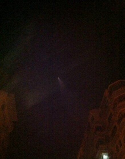 我國多地出現(xiàn)UFO 網(wǎng)友分析疑是反導(dǎo)試驗（圖）