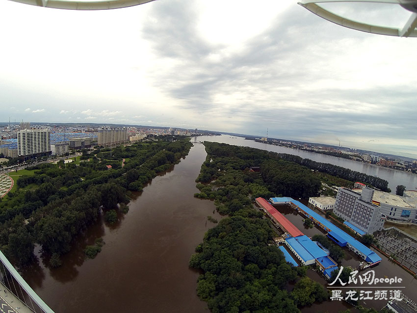 高清組圖：黑龍江省黑河市部分公路已淹沒