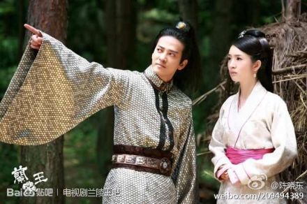 “蘭陵王”馮紹峰林依晨幕后賣萌耍帥 吻戲曝光