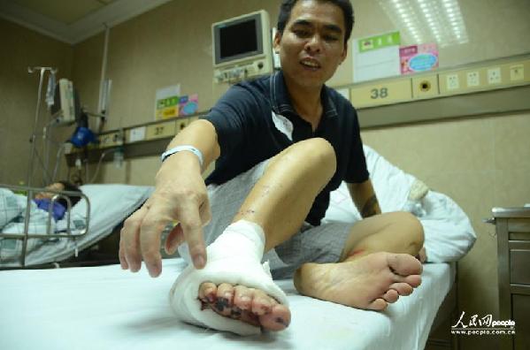 探訪廣州白云爆炸受傷者:受驚嚇遠(yuǎn)甚于身體疼痛(圖)