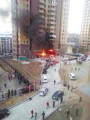 黑龍江雞西一小區爆炸已致3人死亡 樓內電梯炸開